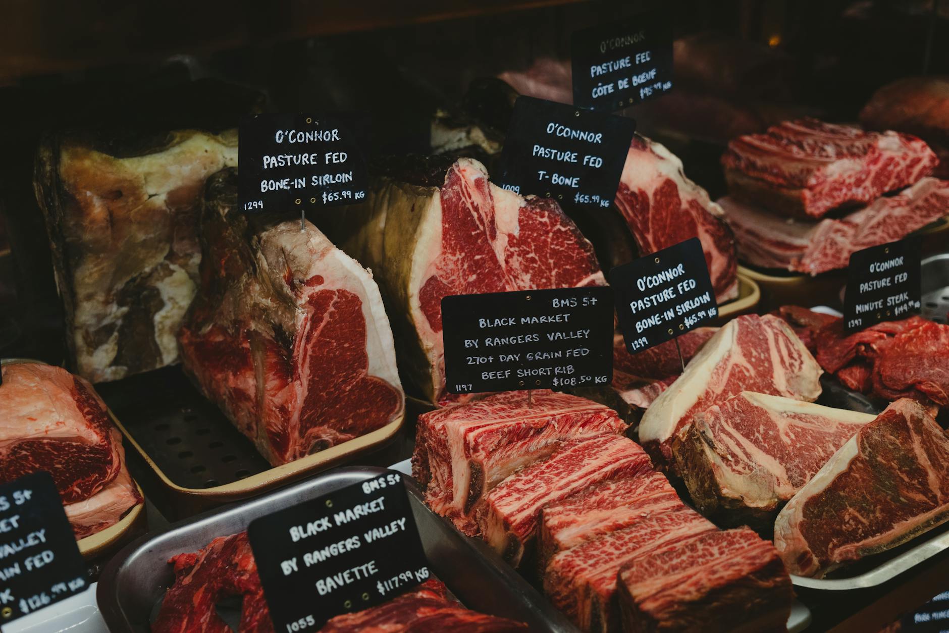 Premium grass-fed beef